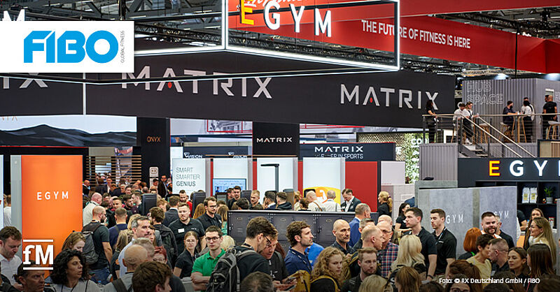 FIBO 2024: Full halls (Hall 6 in the picture, including EGYM and Matrix Fitness), enthusiastic exhibitors and around 130,000 visitors
