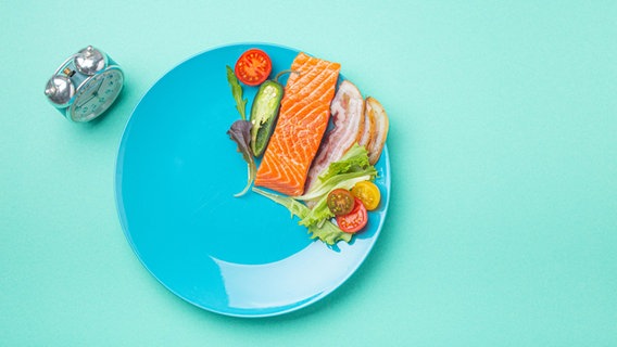 A plate that is only a third full of food.  © picture alliance / Zoonar |  Olena Yeromenko 