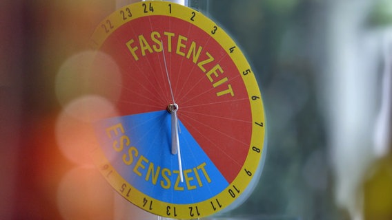 Clock with 24-hour division and labeling "Lent" - "Dinner time".  © NDR 